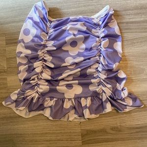 Mini floral skirt